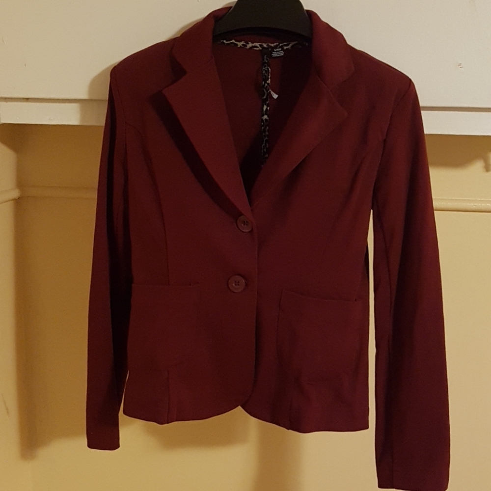 Burgundy jacket